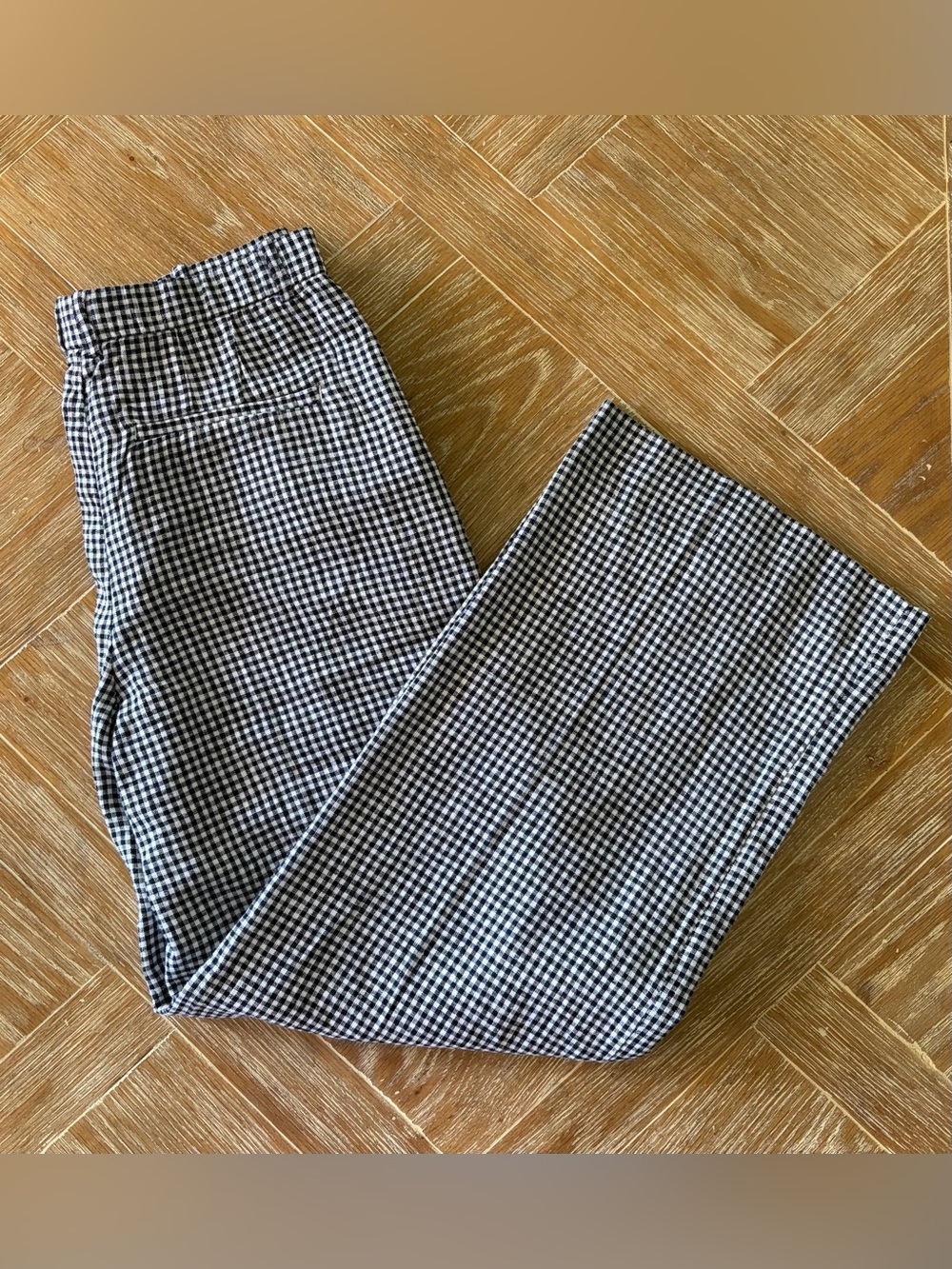 Abercrombie Tailored Linen-Blend Wide Leg Pant